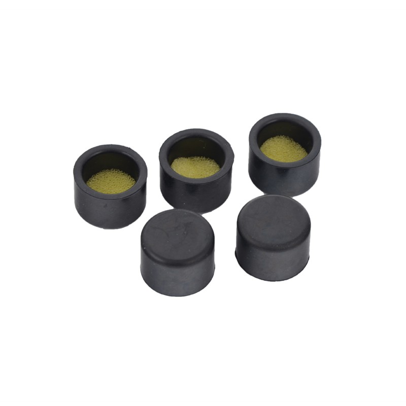 Caipín rubair dubh ceannlampa carranna EPDM